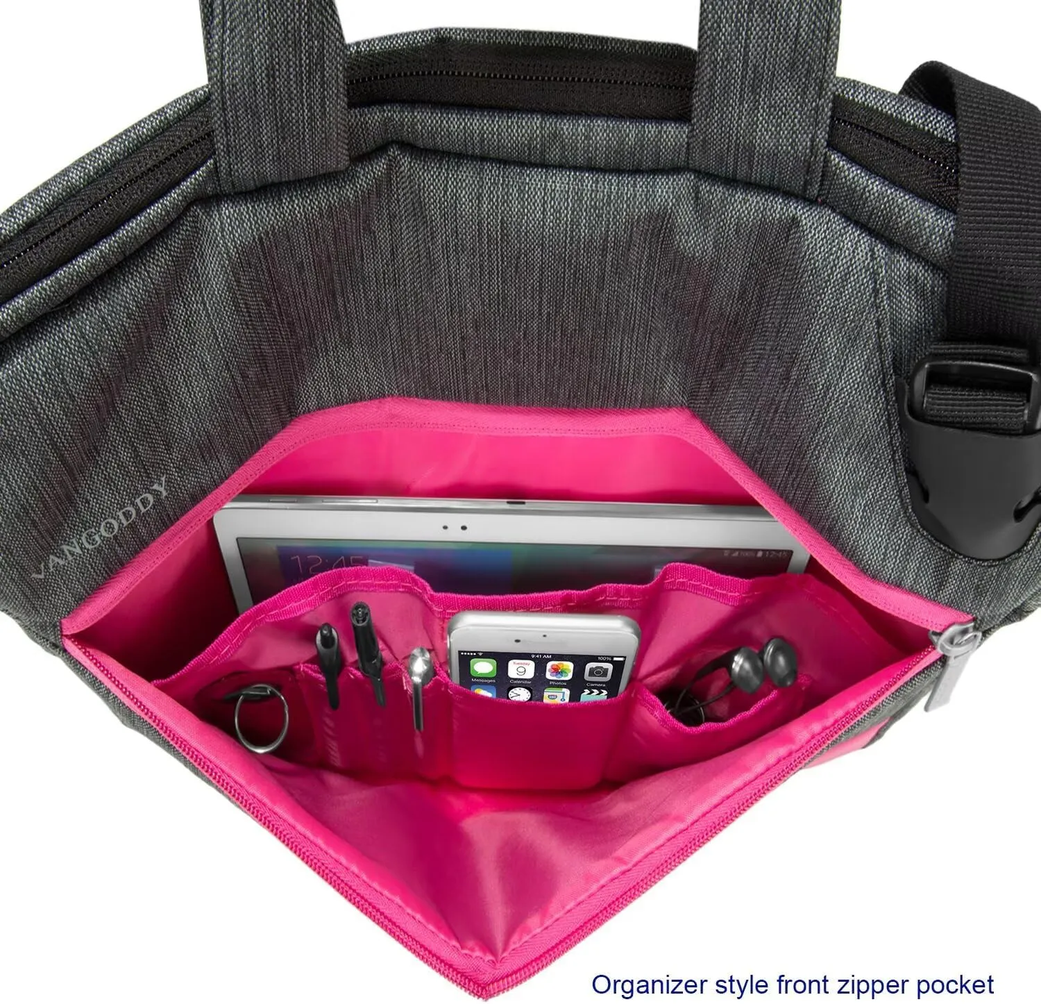 13.3 to 17.3 Inch Laptop Anti Theft Buckle Shoulder Bag Briefcase Messenger Computer Bag