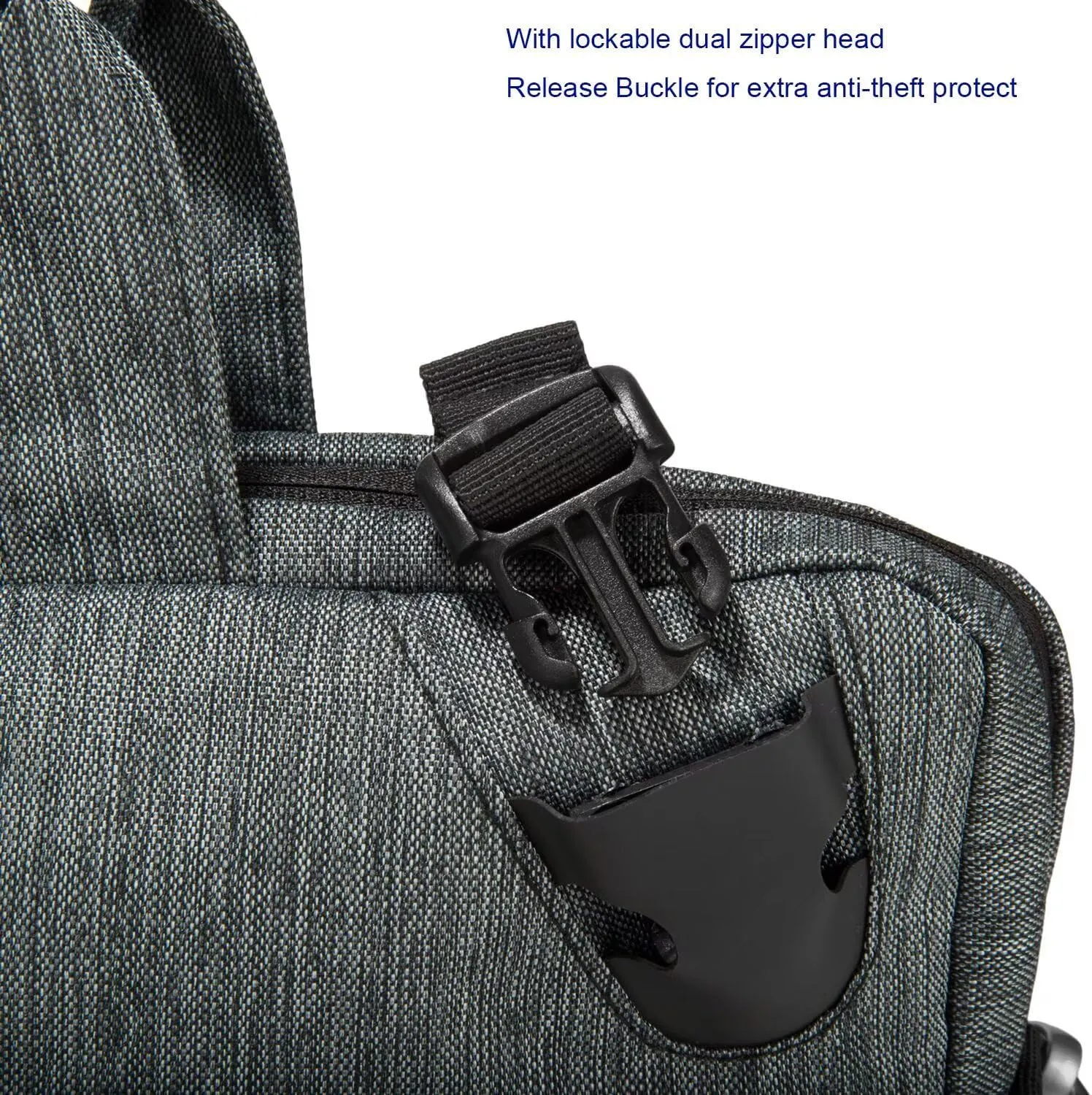 13.3 to 17.3 Inch Laptop Anti Theft Buckle Shoulder Bag Briefcase Messenger Computer Bag