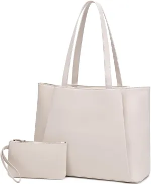 15.6 Inch Work Bags Waterproof Laptop Bag, Large Capacity Office Purse Computer Briefcase Durable Shoulder Bag