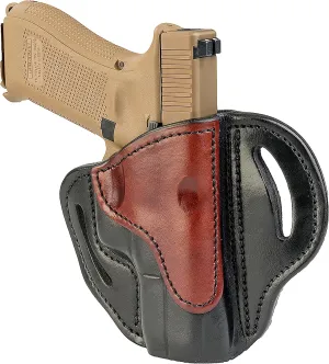1791 GUNLEATHER G19 Holster - Right Hand OWB G19 Leather Holster for Belts - Fits Glock 19, 23, 26, 27, H&K VP40 and Springfield XDS