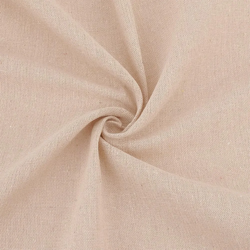 2 Pcs Pale Goldenrod Linen Fabric, 151x49.5cm/59.45x19.49 Inch Linen Fabric Cloth Linen Needlework Fabric DIY Craft Clothing Accessories for Dressmaking Bag Embroidery Tablecloths Garments