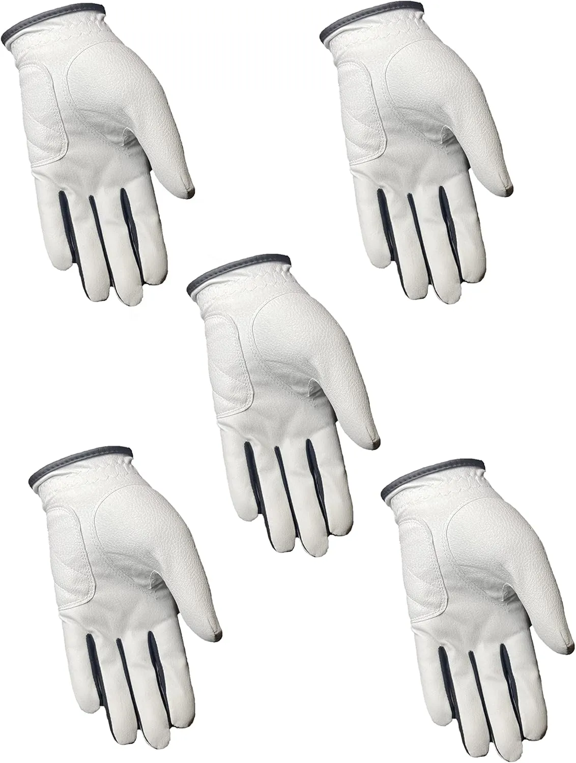 5 - All Weather Synthetic Golf Gloves (Left Hand for Right Hand Golfer)