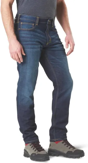 5.11 Tactical Men's Defender-Flex Slim Jeans, Fitted Waistband, 7 Pockets, Style 74465