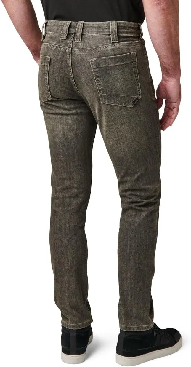 5.11 Tactical Men's Defender-Flex Slim Jeans, Fitted Waistband, 7 Pockets, Style 74465