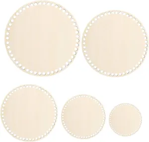 5Pcs Wooden Crochet Bag Bottom Bases for Handbag Crafting Smooth Finish for Knitting Sewing Projects Present for Friends Family