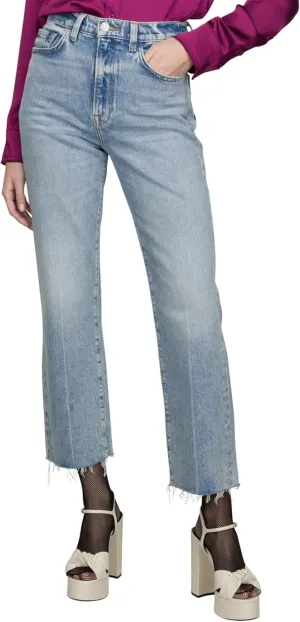 7 For All Mankind Women's Logan Stovepipe Straight-Leg Jeans