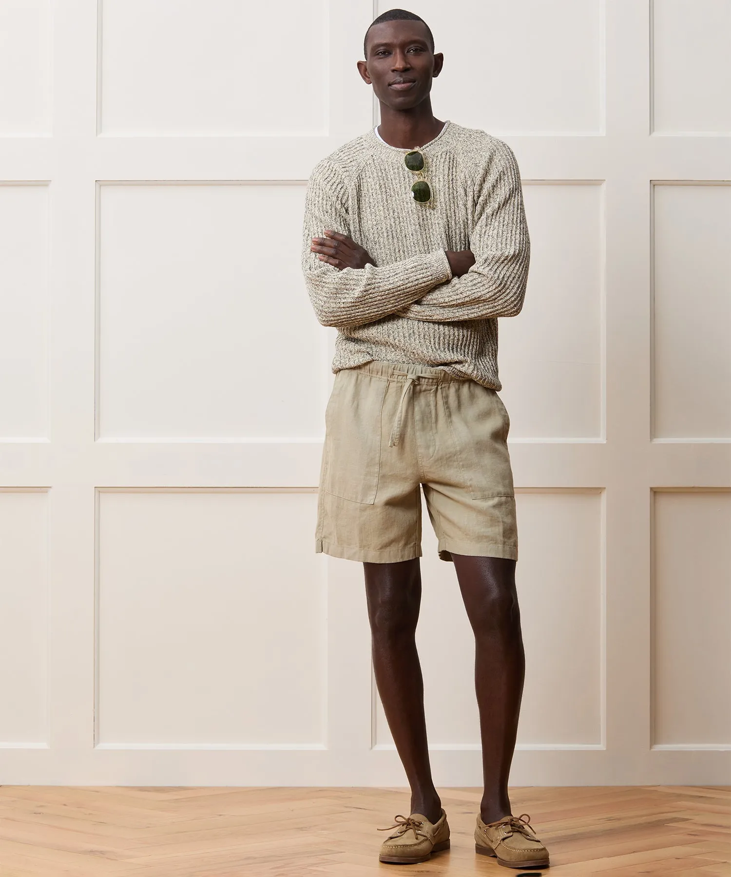 7" Linen Beach Short