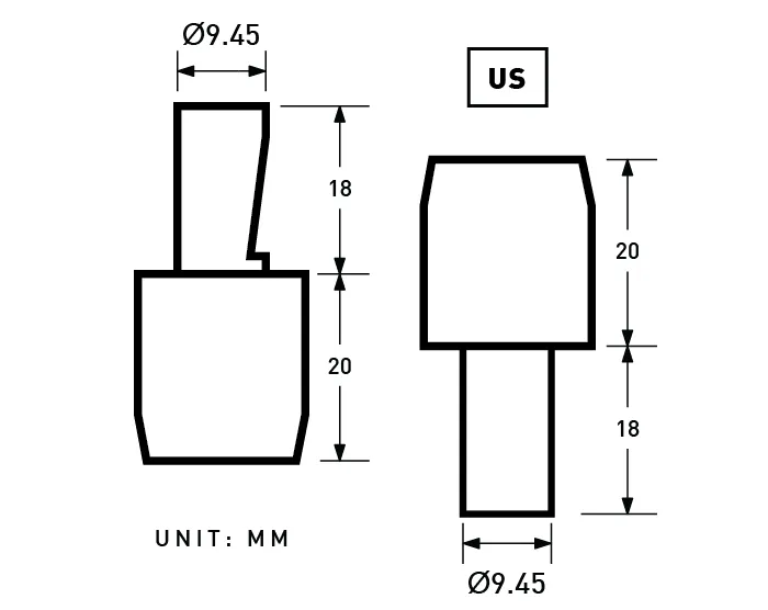 9.5mm Solid Washer Rivet | EK-WN95