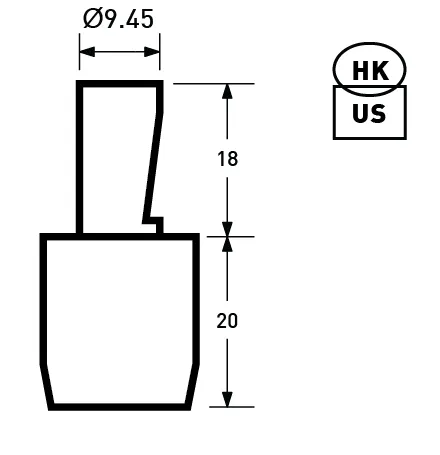 9.5mm Solid Washer Rivet | EK-WN95