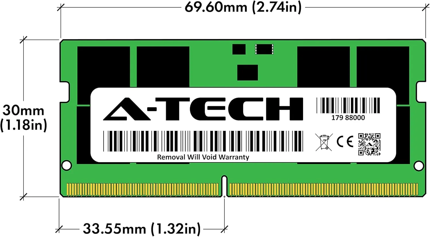 A-Tech 96GB Kit (2x48GB) RAM for MSI Stealth 18 AI Studio A1V, A1VFG, A1VGG, A1VHG, A1VIG Gaming Laptop | DDR5 5600MHz PC5-44800 SODIMM 2Rx8 1.1V 262-Pin Non-ECC SO-DIMM Memory Upgrade