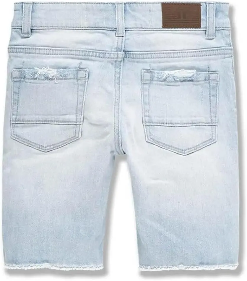 Abyss Denim Shorts (Ice Blue)