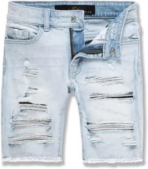 Abyss Denim Shorts (Ice Blue)
