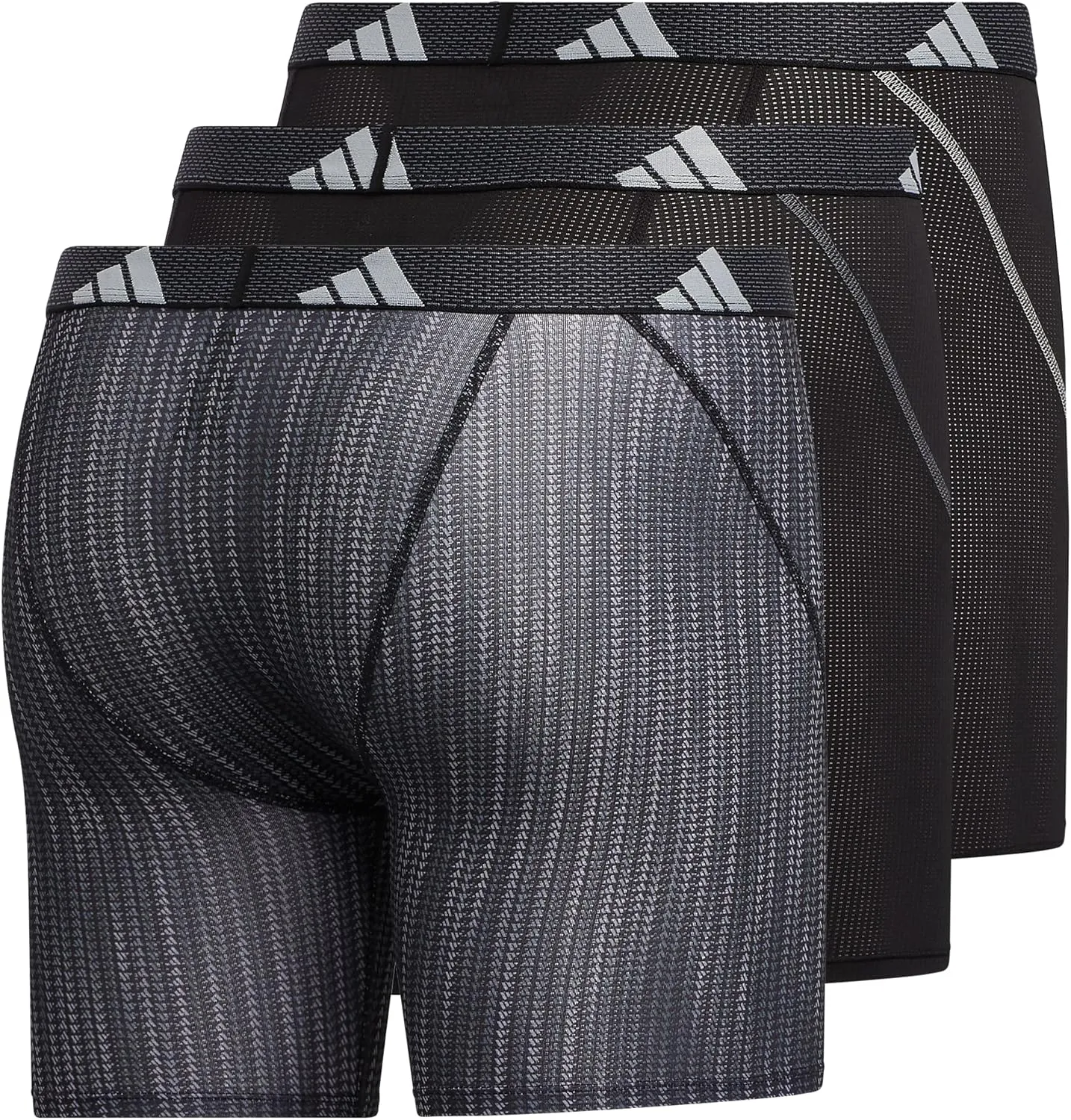 adidas Men's Sport Performance Mesh Boxer Brief Underwear (3-Pack)