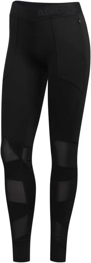 adidas Originals Women's Alphaskin L Utility Leggings Black in Size Medium