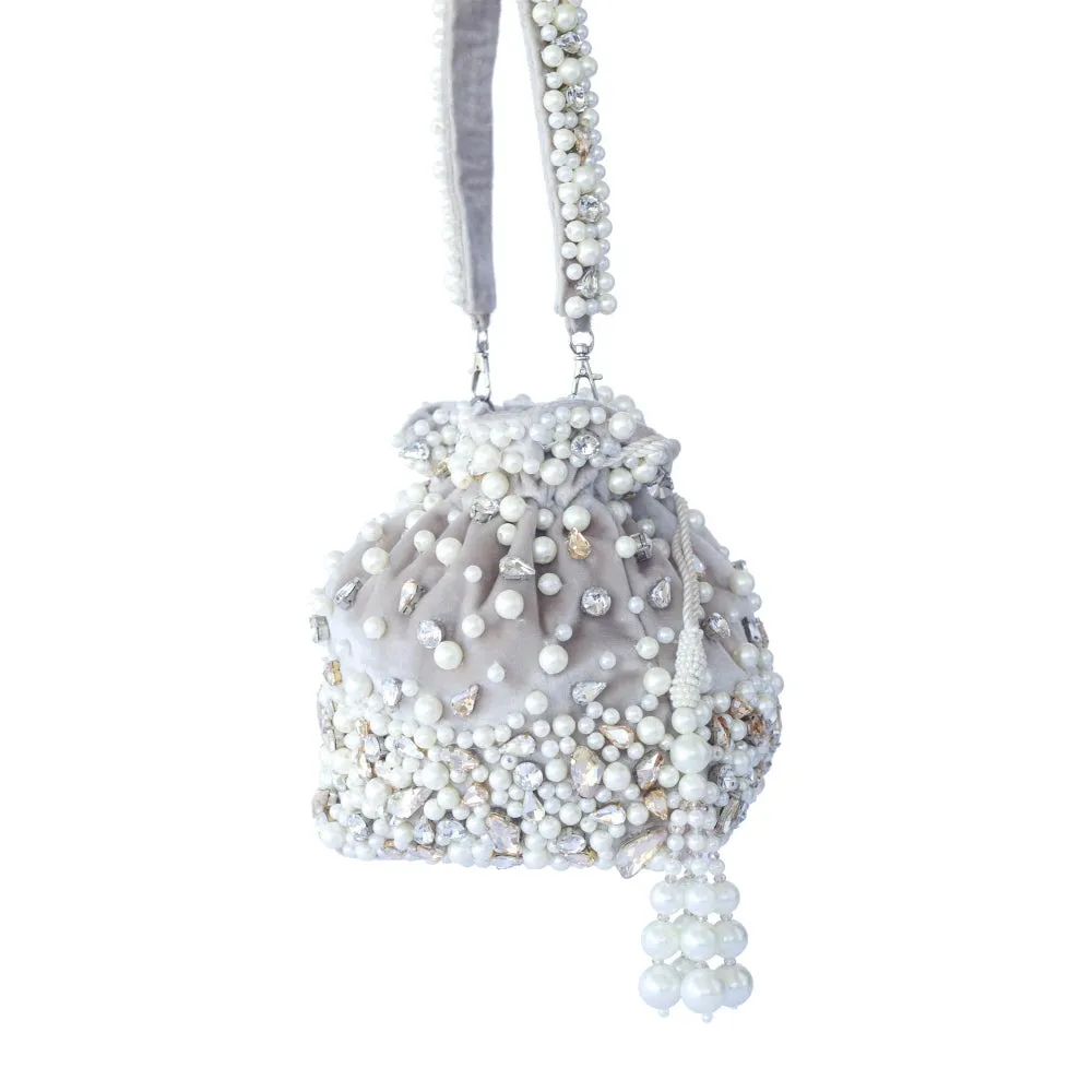 Adora By Ankita Metallic Amber Potli Bag