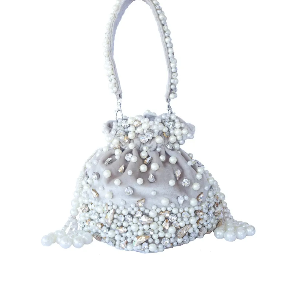 Adora By Ankita Metallic Amber Potli Bag
