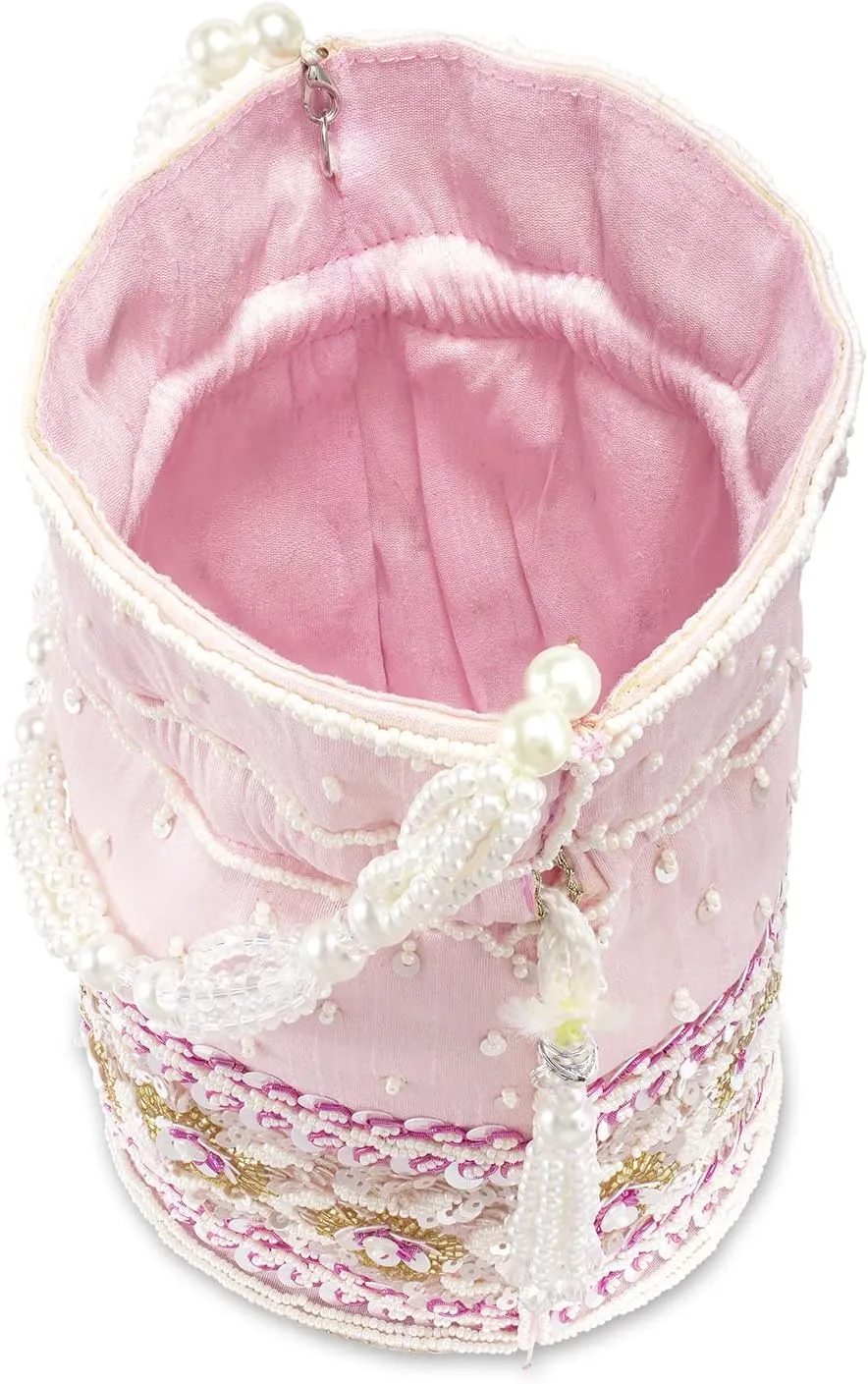 Aheli Potli Purses Gift for Women Handmade Evening Handbag Stylish Bridal Fashion Wristlet Bag Women