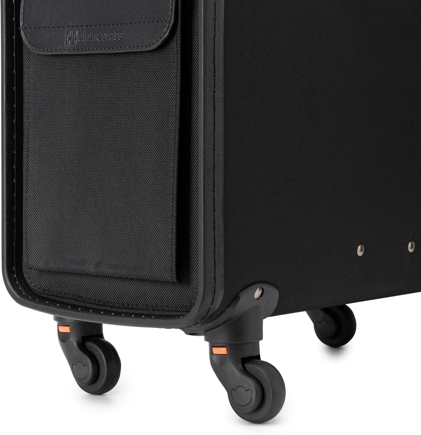 Alpine Swiss Wheeled Briefcase | Rolling Briefcase Locking Telescopic Handle 4 Replaceable Wheels | Pilot Lawyer Litigator Attache Case | 17” Laptop Compartment | Dual Combo Locks | Organizer Pockets