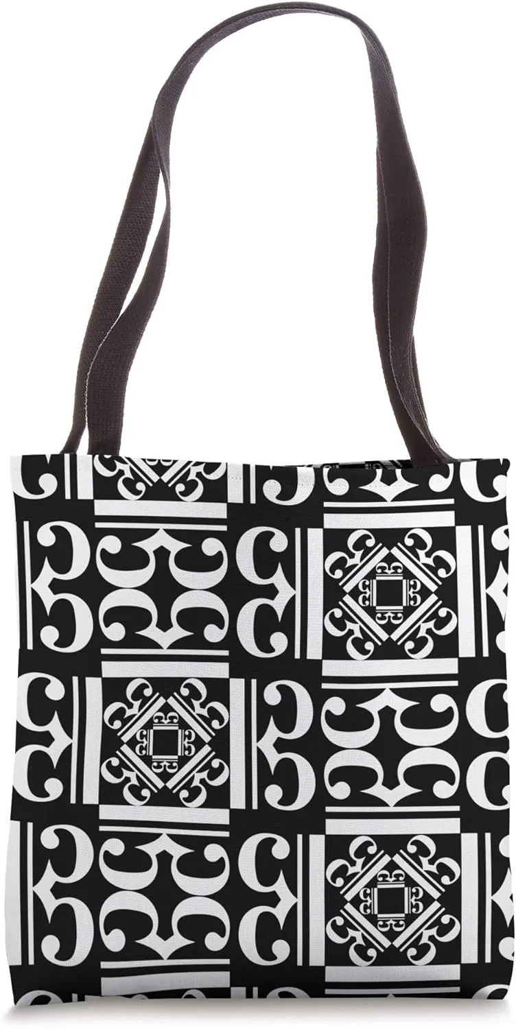 Alto Clef / Tenor Clef / C Clef Design - Black Tote Bag