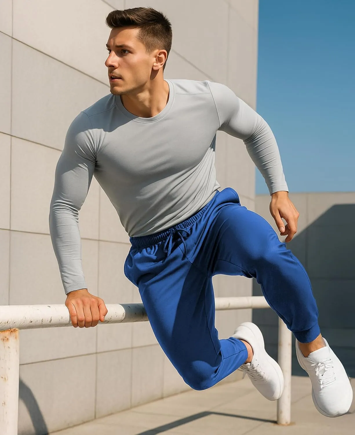 AMERICAN HEAVEN Men's Track & Training Jogger Pants | Multi Pack | Athletic Loose-fit Speed Sweatpants for Workout