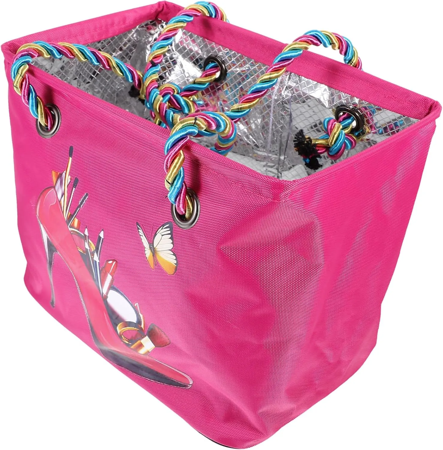 Angoily Toiletry Organizer Bag Waterproof Bathing Bag Compact Portable Wash Bag for Bathroom Pink, Rosy, 26*21cm