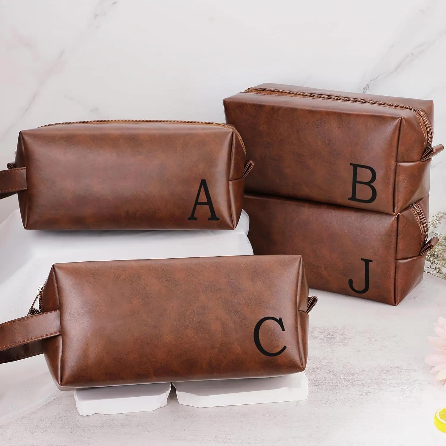 Anniversary Birthday Gifts for Husband Dad, Christmas Ideas Gifts for Men, Valentines Fathers Day Unique Gifts for Him Husband Dad Grandpa from Wife Daughter Mens Toiletry Travel Bag