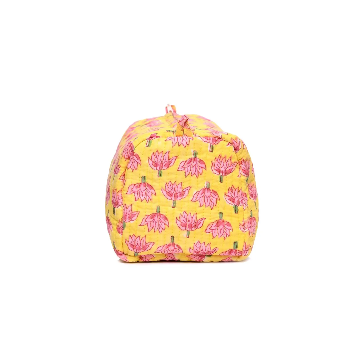 AUTUMN BUDD BLOCK PRINTED QUILTED TOILETRY POUCH