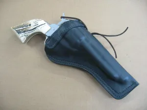Azula Left Hand Custom Leather Molded Cross Draw Gun Holster for 1851 Navy Blackpowder (Colt, Pietta,Traditions, Uberti) Single Action 7.5" Revolver Black Left Hand