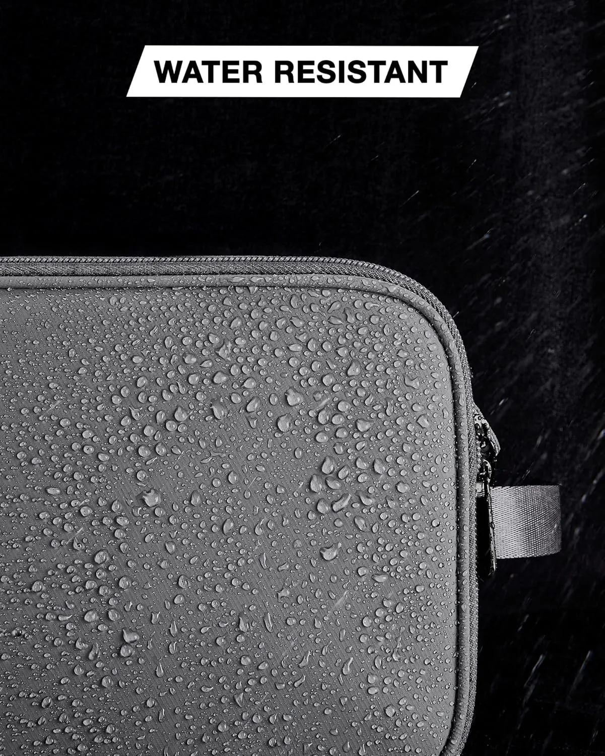 BAGSMART Toiletry Bag for Men, Travel Toiletry Organizer Dopp Kit Water-resistant Shaving Bag for Toiletries Accessories, Door Room Essentials,Grey-large