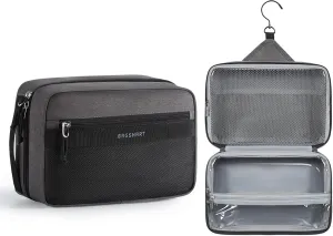 BAGSMART Toiletry Bag for Men/Women, Hanging Dopp Kit Water-resistant Shaving Bag for Toiletries Accessories, Black