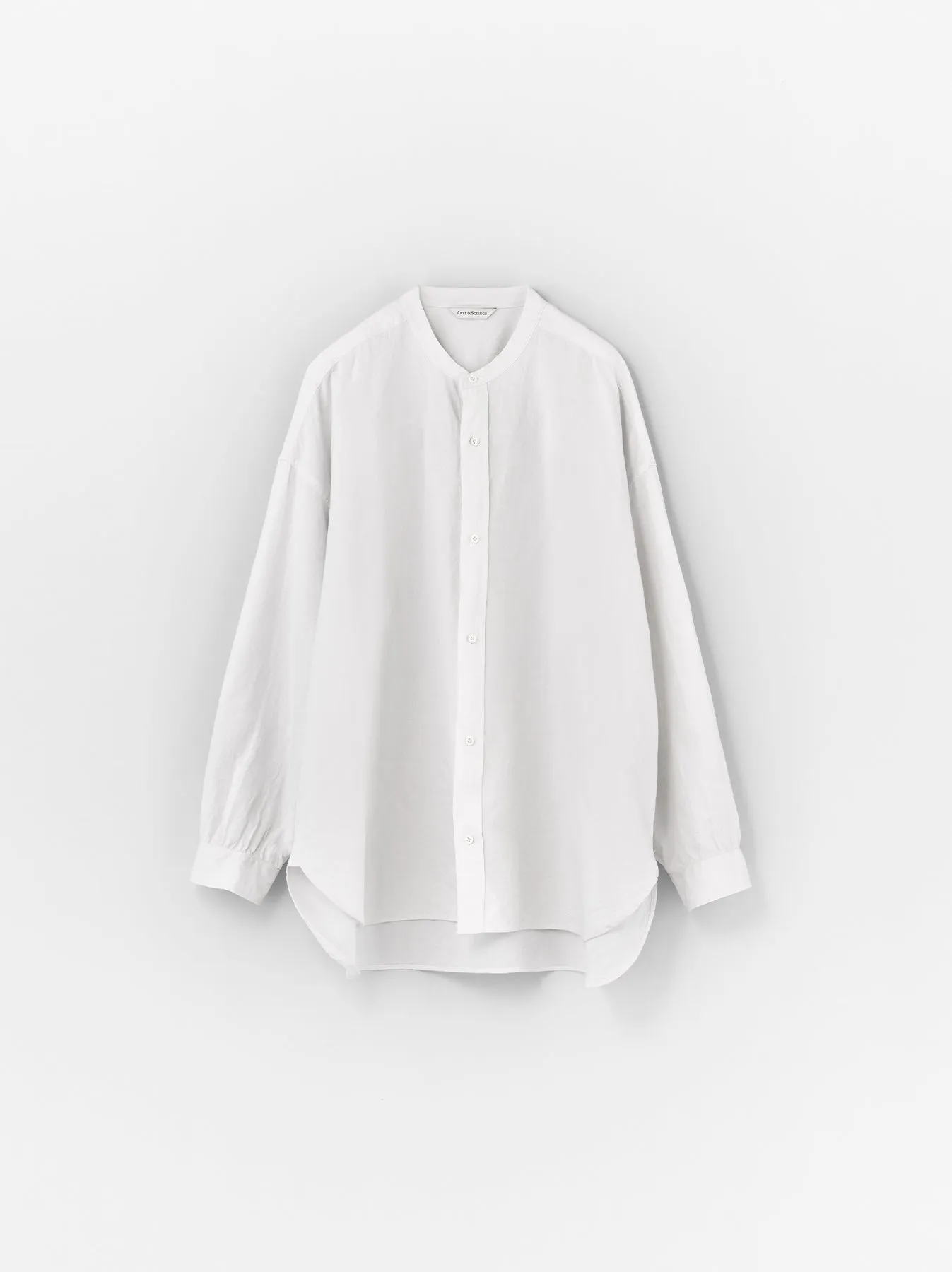 Band collar simple shirt