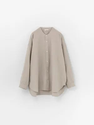 Band collar simple shirt