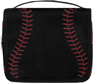 Baseball Hanging Travel Toiletry Bag, Boys Travel Toiletry Bag, Waterproof Kids Makeup Kit Hanging Makeup Bag Travel Cosmetic Bag Shaving Bag for Kids Adult Travel Essential
