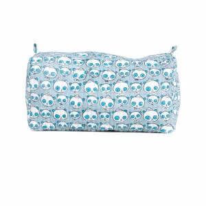 BEAR BIE SHAPE QUILTED TOILETRY POUCH