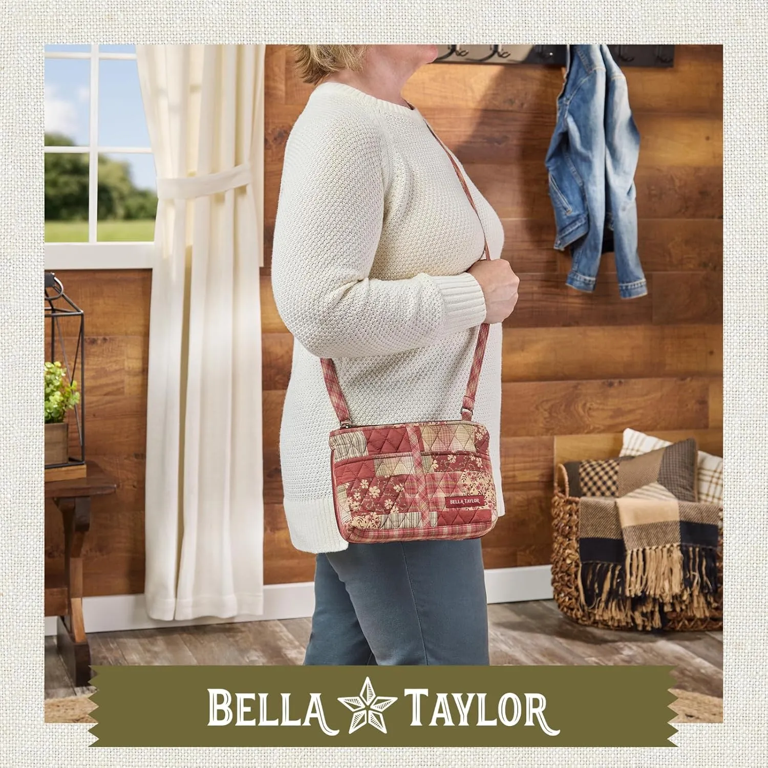 Bella Taylor Essentials Crossbody Purse with Built In Wallet