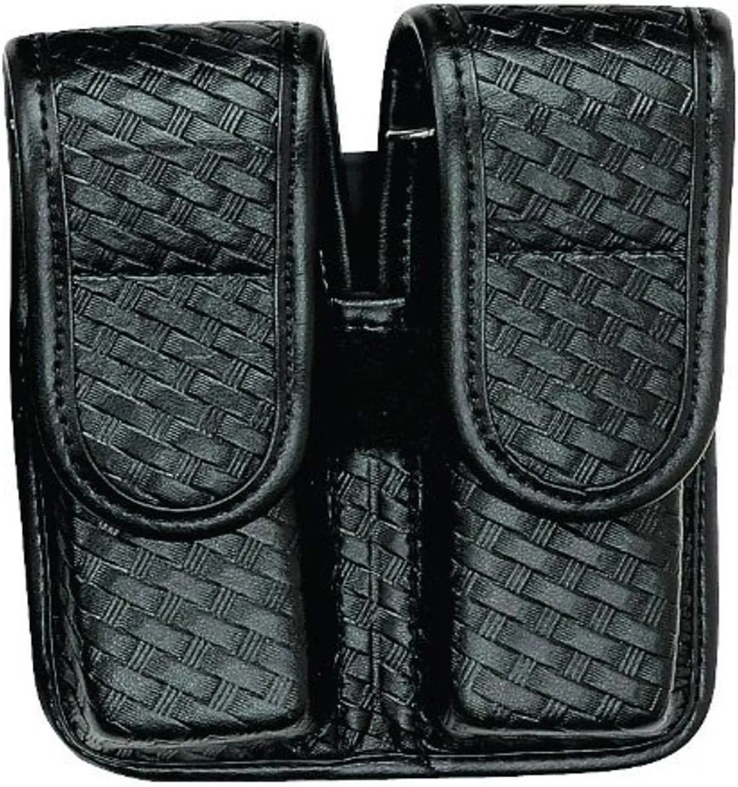 Bianchi 22075: Double Mag Pouch Bsk Blk-Sz 1 Hidden