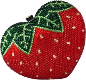 Boutique De FGG Retro Crystal Clutch Purses for Women Luxury Rhinestone Evening Bag Novelty Formal Party Clutch Handbag,Mini