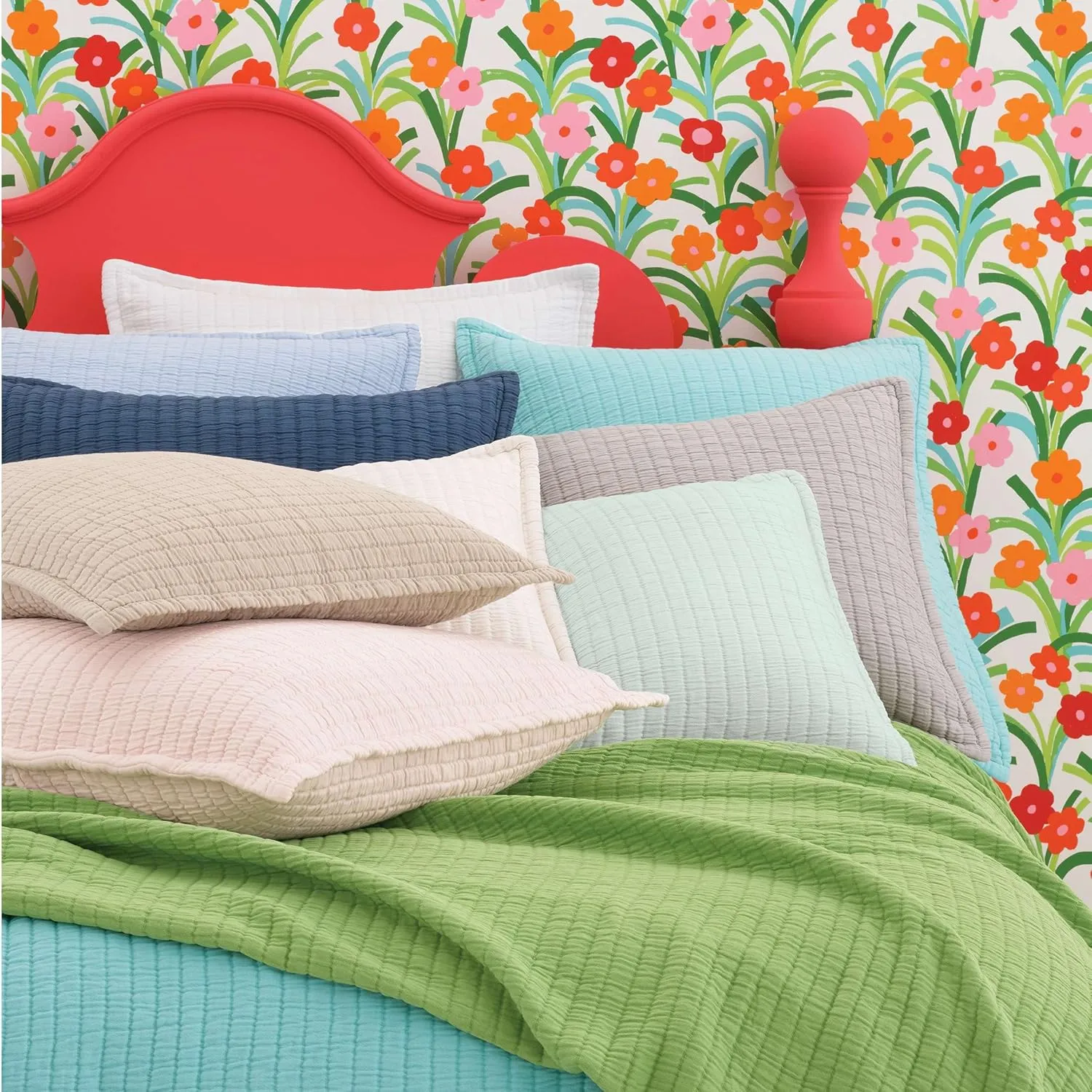 Boyfriend Sand Matelasse Pillow Sham, Standard Size, Neutral Solid Pattern