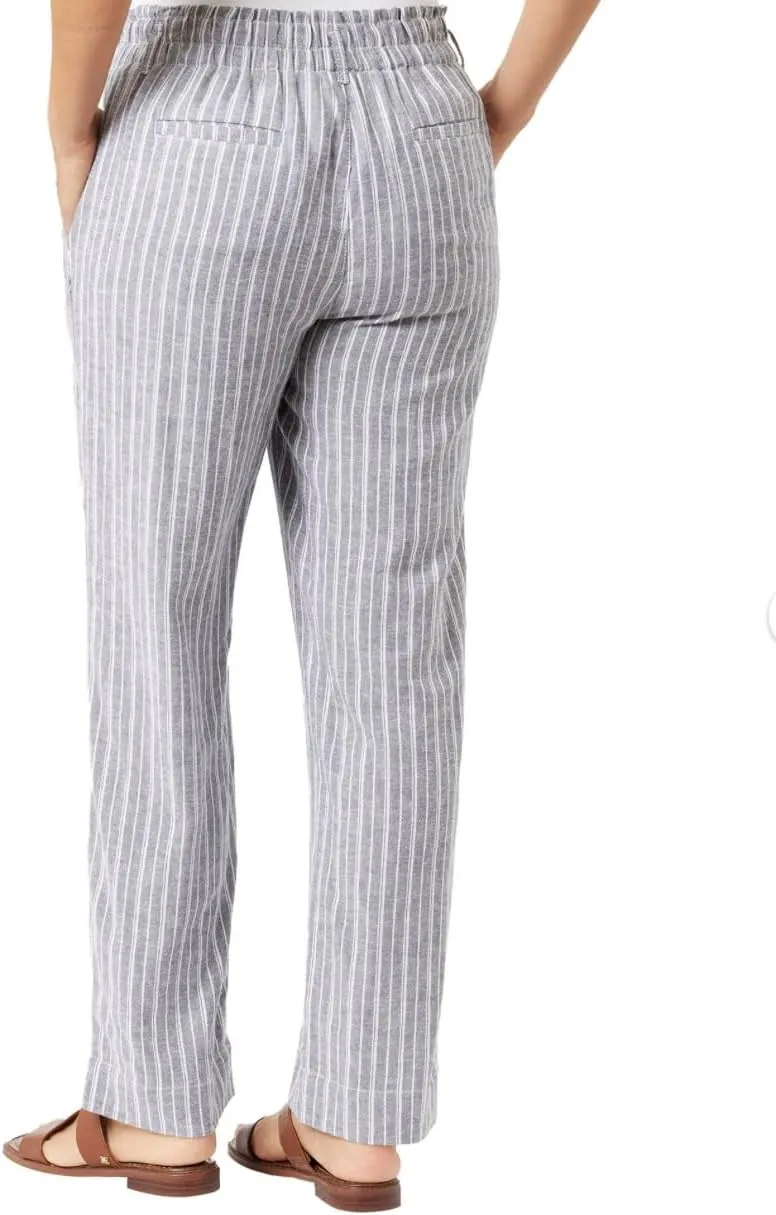 Briggs Ladies' Comfort Stretch Waistband Linen Blend Pants