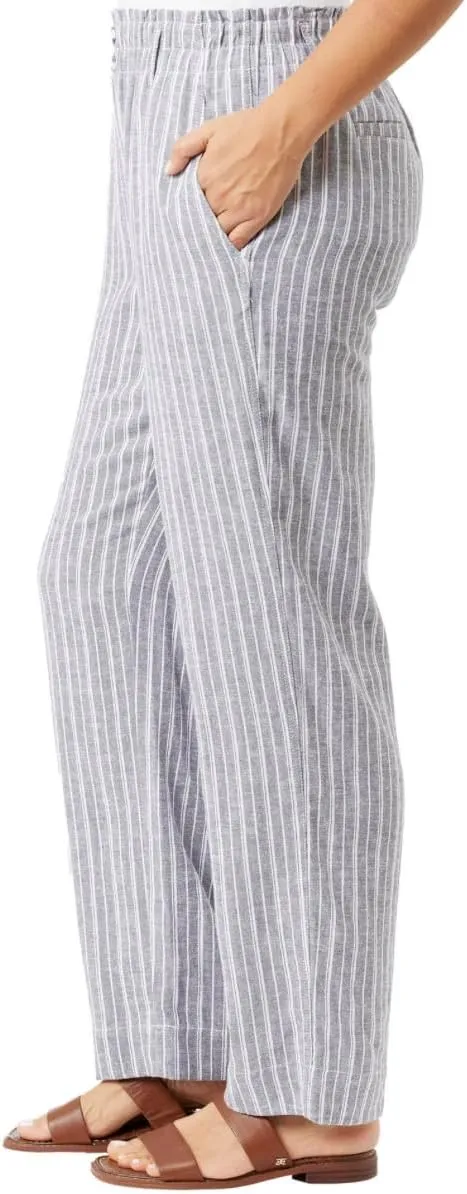 Briggs Ladies' Comfort Stretch Waistband Linen Blend Pants