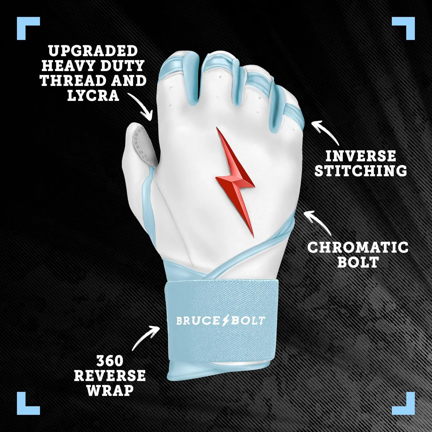 BRUCE BOLT Signature Series Long Cuff Batting Glove