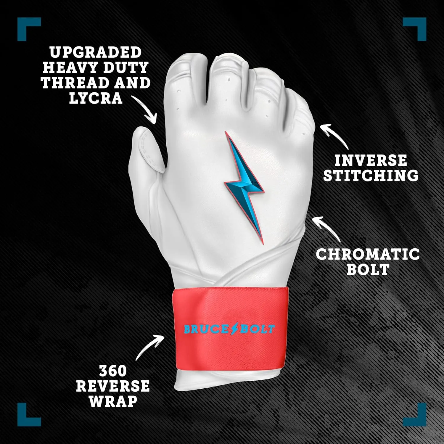 BRUCE BOLT Signature Series Long Cuff Batting Glove
