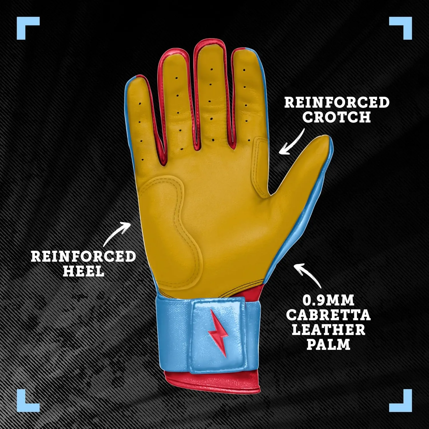 BRUCE BOLT Signature Series Long Cuff Batting Glove