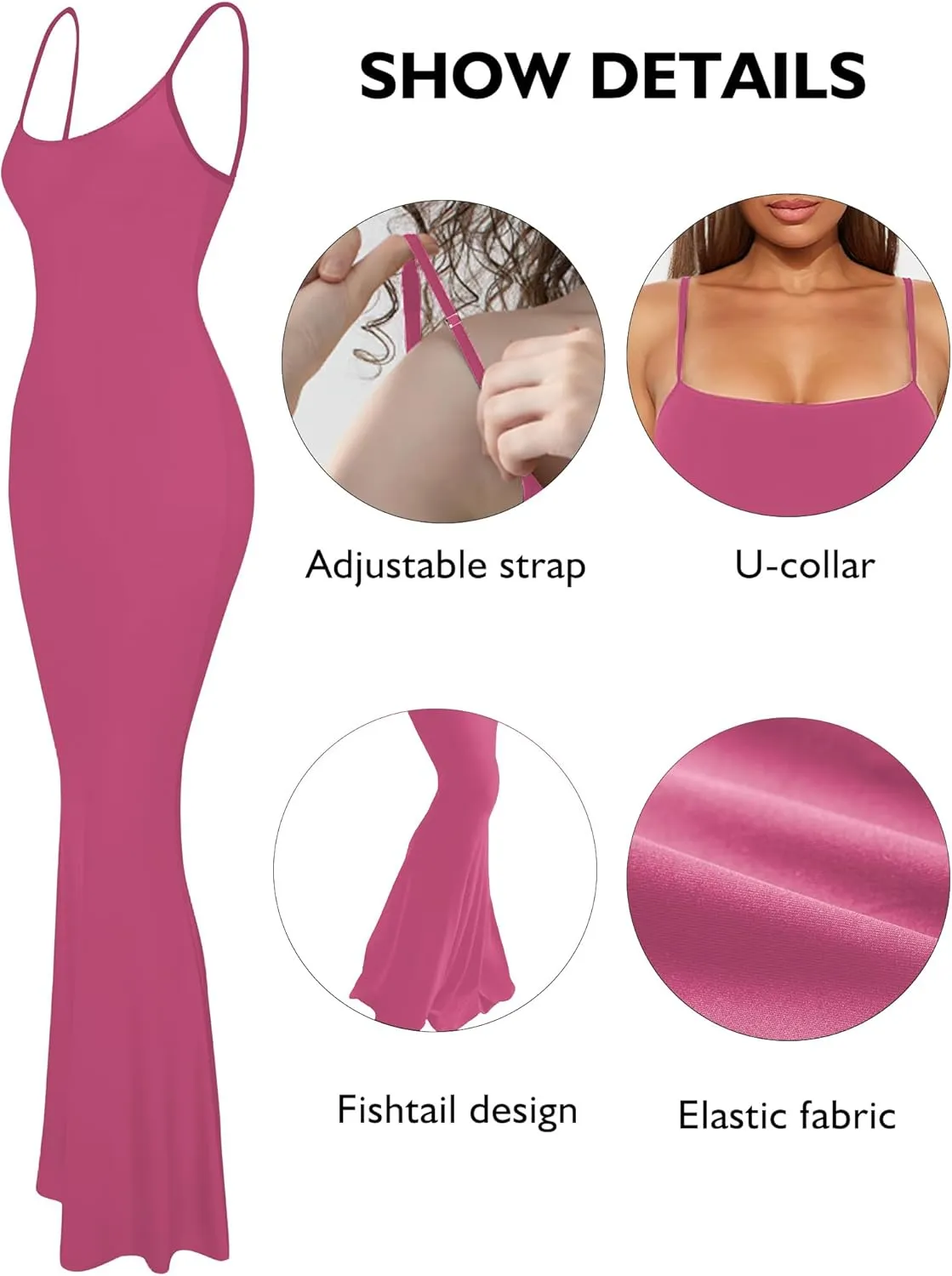 Buauty Womens Summer Dress Bodycon Maxi Dress Sleeveless Casual Long Dresses 2025 Spaghetti Strap Slip Elegant Evening Party