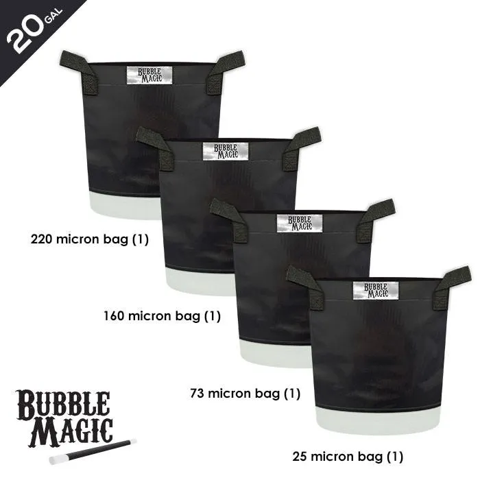Bubble Magic Extraction Bags - 4 Bag Set - 20 Gallon