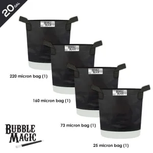 Bubble Magic Extraction Bags - 4 Bag Set - 20 Gallon