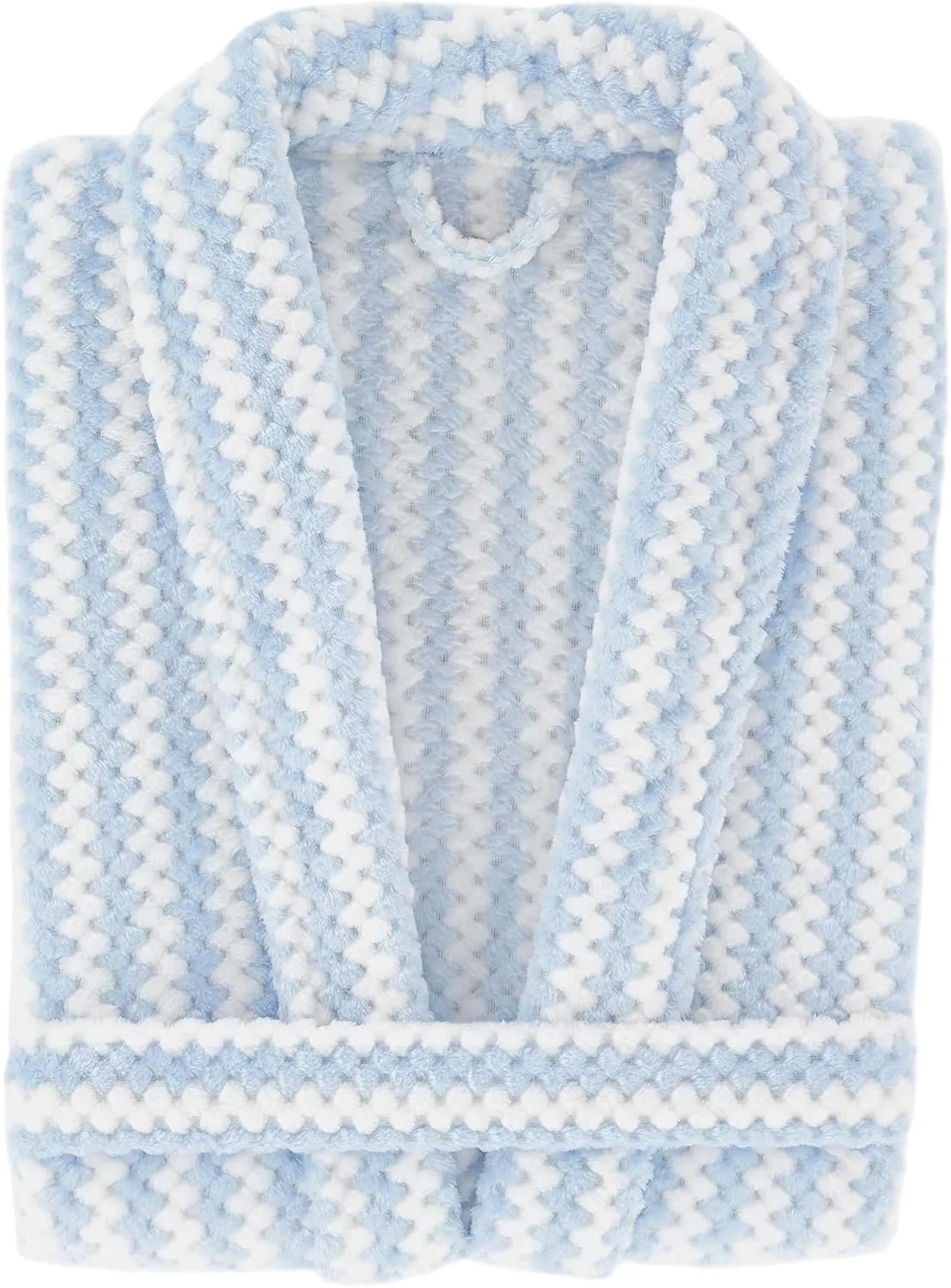 Bubble Stripe Fleece Robe, Multiple Sizes, Multiple Colors, Solid Pattern