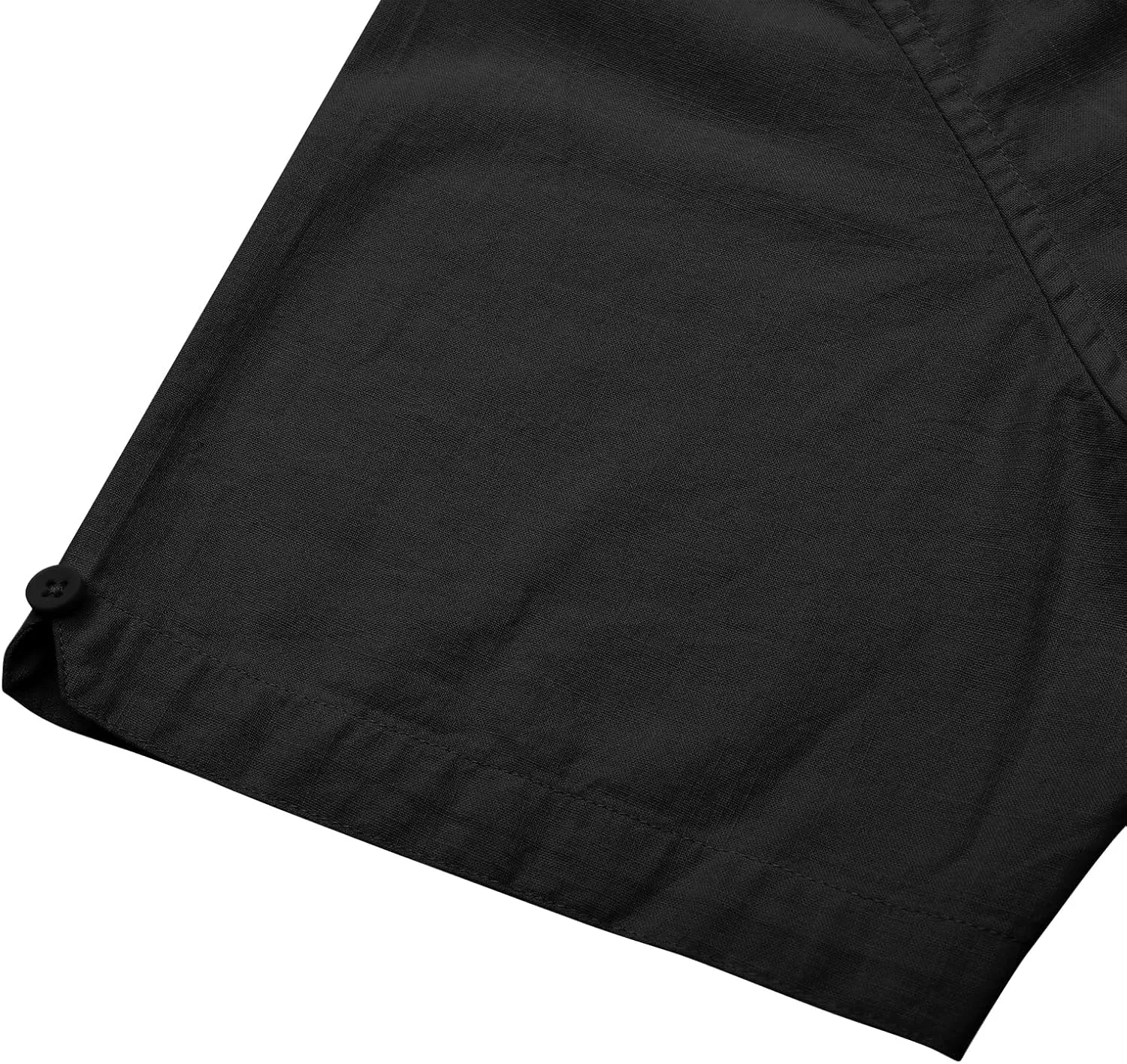 Button Down Short Sleeve Linen Shirts for Men Summer Casual Cotton Spread Collar Beach Shirts