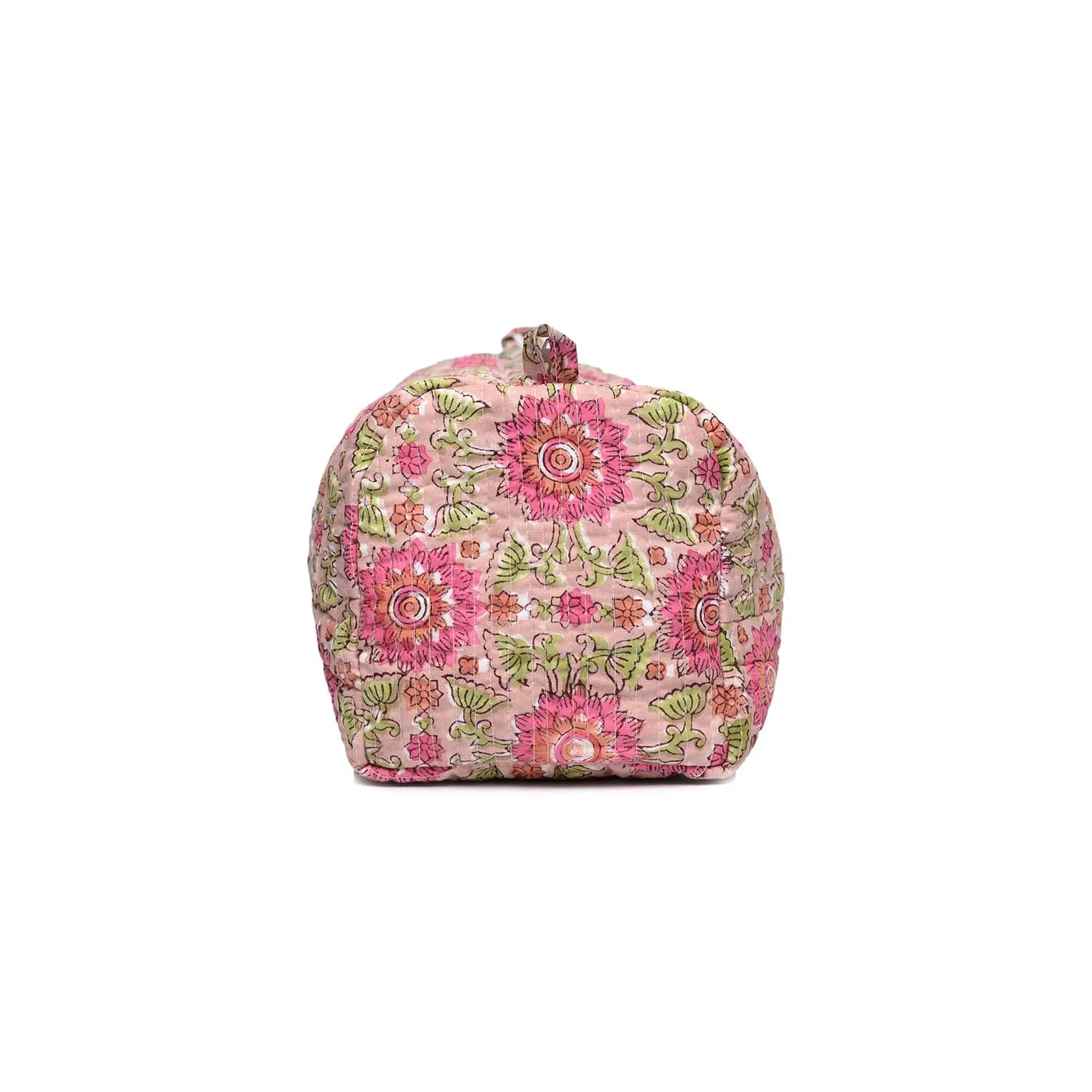 CALENDULA JAAL BLOCK PRINT QUILTED TOILETRY POUCH