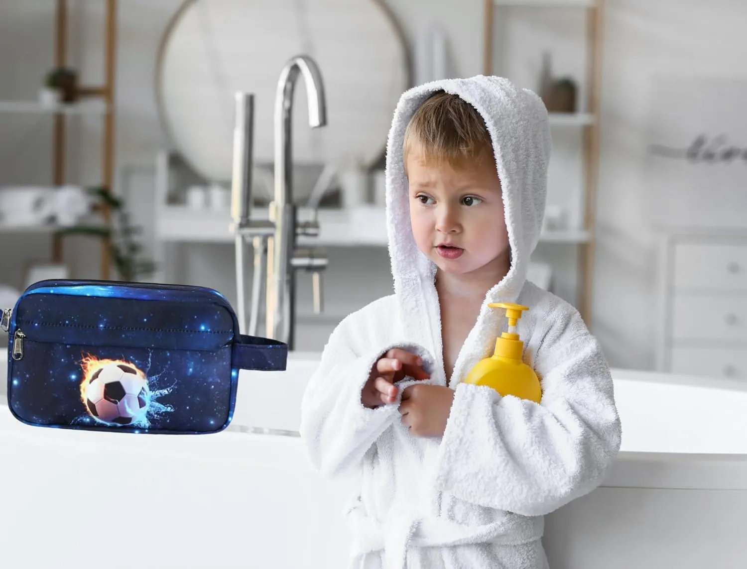 CAMTOP Travel Toiletry Bag for Kids Cute Toiletry Bags for Girls Boys Waterproof for Toiletries Accessories Bathroom Stuff